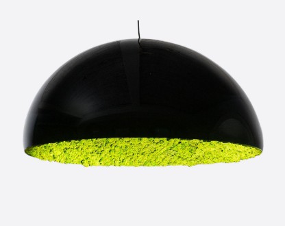 Plydesign's Farmosa Lamp: Icelandic moss and warm light create a serene, nature-inspired ambiance.