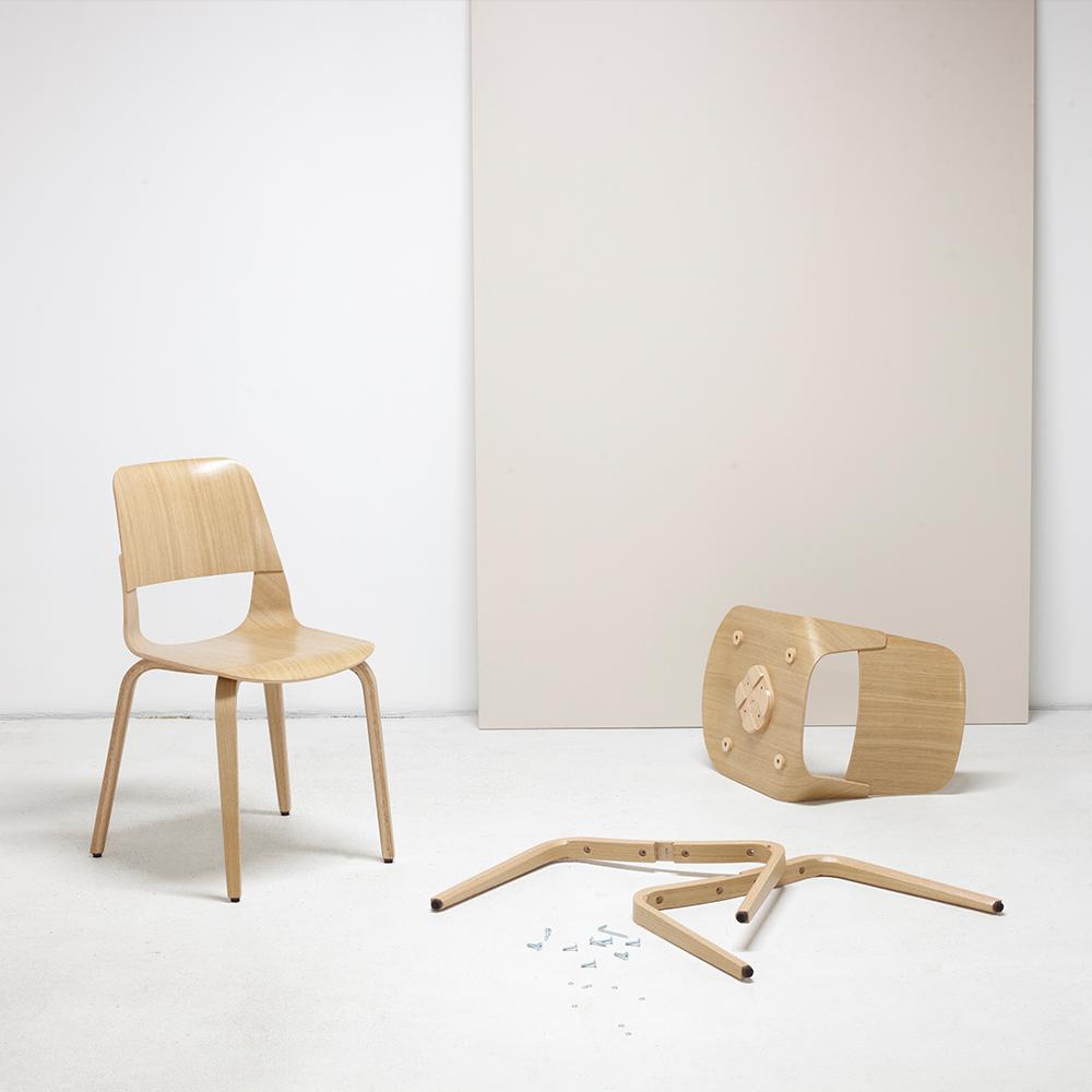 FRIGATE falábas szék - Könnyen összeszerelhető és minimalista design, tökéletes a modern belső terekhez.