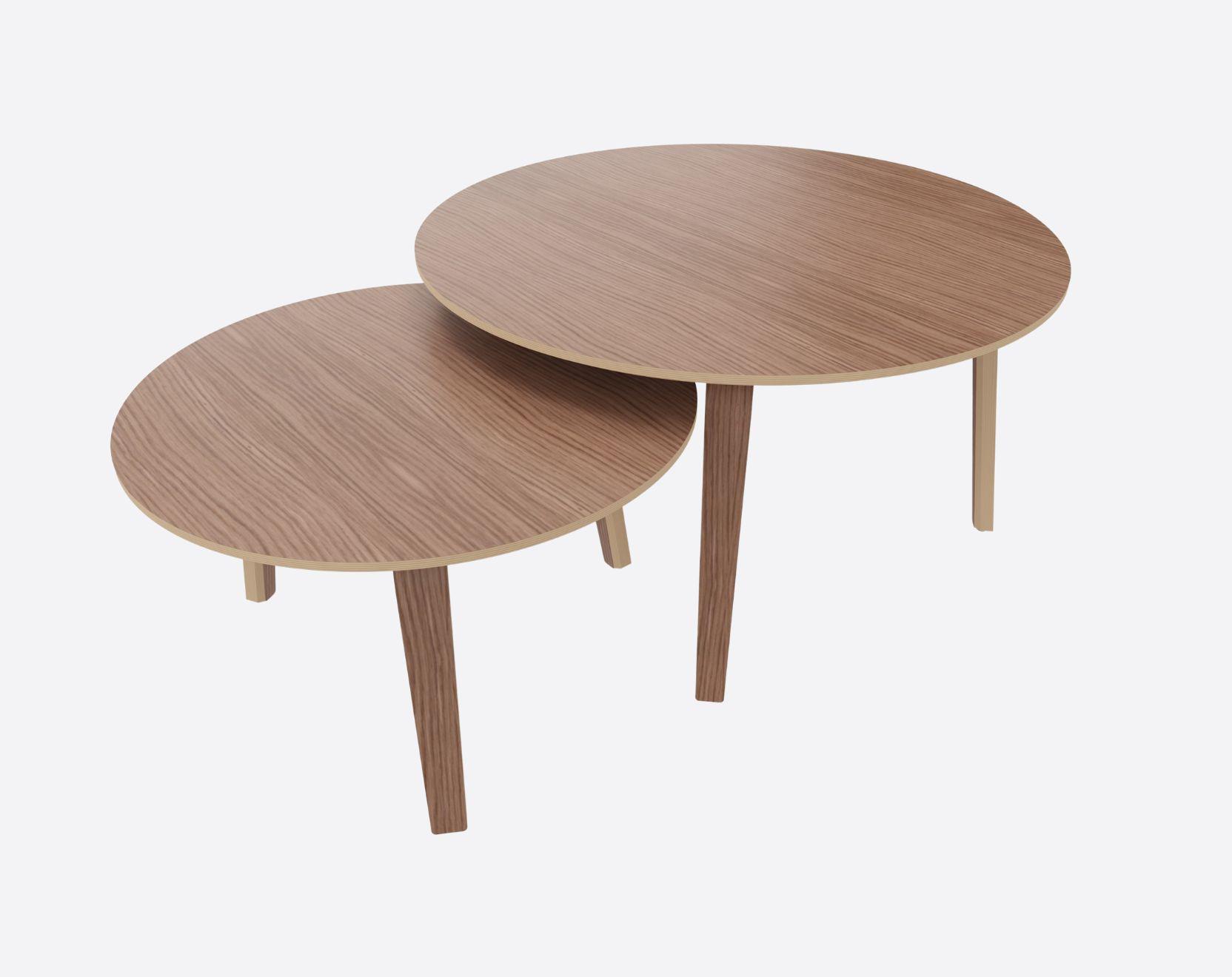 SUBMARINE nesting coffee table 