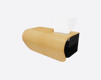 CAPTAIN horizontal toilet roll holder w/ wet wipes dispenser