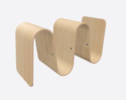 MEANDER bookend (long, oak)