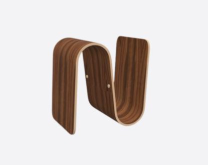 MEANDER bookend (small, walnut)