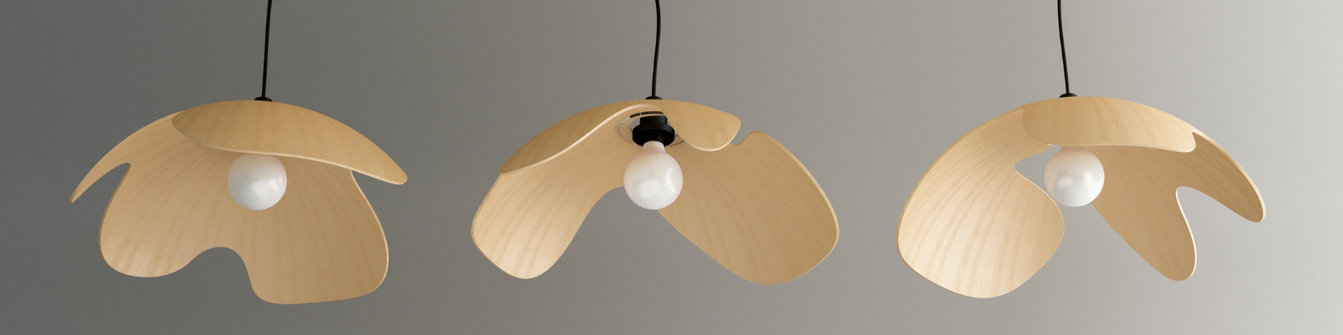 FLESUS pendant design lamp oak